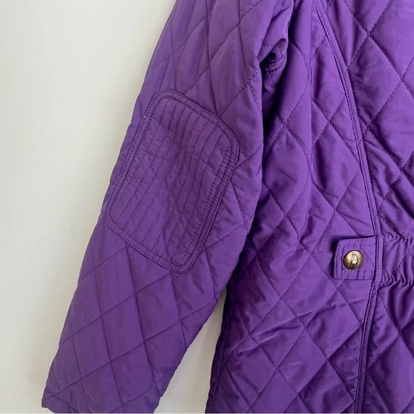 Jack Murphy Quilted 12 Purple Field Coat Country Outdoor Barn Jacket Equestrian - Picture 10 of 16